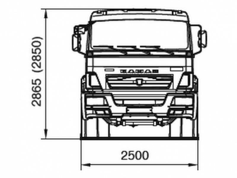 65117-3020-48(A5) Шасси КамАЗ