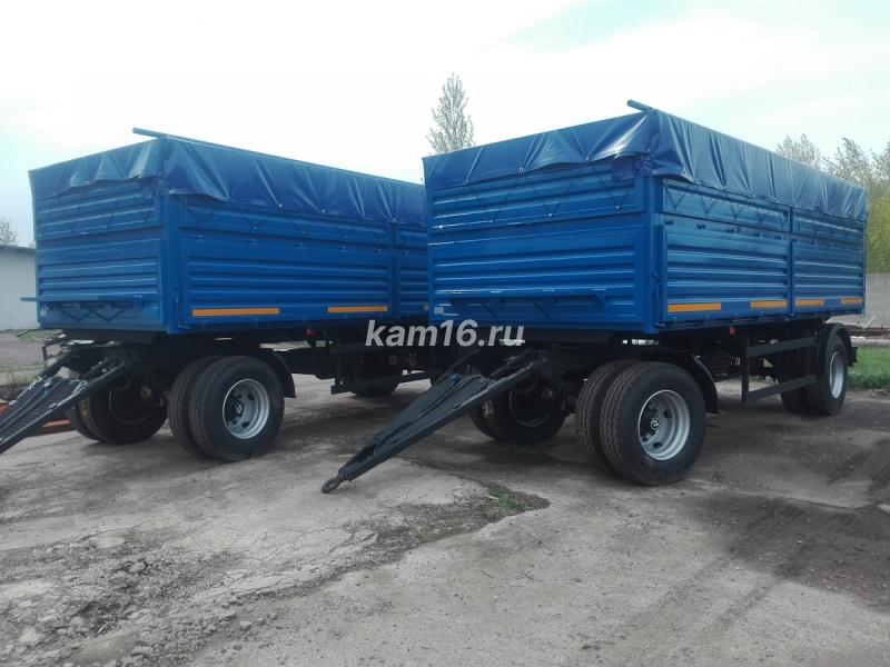 Прицеп зерновоз бортовой двухосный 15 тонный