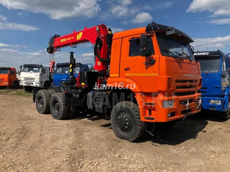 КАМАЗ 65225 с манипулятором КМУ Инман ИТ180