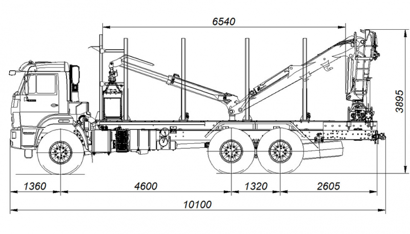 659108-4203991-50 Сортиментовоз / лесовоз